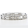 11mm Men's Polished Link Titanium Bracelet