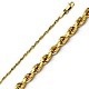 1.5mm 14K Yellow Diamond-Cut Gold Rope Chain Necklace 16-24in thumb 0