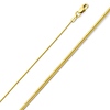 0.8mm 14K Yellow Gold Snake Chain Necklace 16-20in