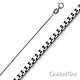 0.5mm 14K White Gold Box Link Chain Necklace 16-22in thumb 0