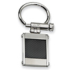 Stainless Steel Black Carbon Fiber Key Ring