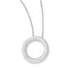 Elliot Skye Sterling Silver Micro Pave CZ Circle Floating Necklace