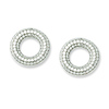 Elliot Skye Sterling Silver Open Circle Micro Pave CZ Post Earrings