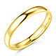 3mm Classic Light Comfort-Fit Dome Wedding Band - 10K, 14K, 18K Yellow Gold thumb 0