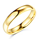 4mm Classic Light Comfort-Fit Dome Wedding Band - 10K, 14K, 18K Yellow Gold thumb 0