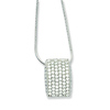 Elliot Skye Micro Pave Sterling Silver CZ Cushion Charm Necklace