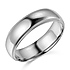 6mm Classic Light Comfort-Fit Dome Milgrain Wedding Band - 10K, 14K, 18K White Gold