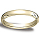 3.5mm Euro Comfort-Fit Flat Classic Wedding Band - 10K, 14K, 18K Yellow Gold thumb 0