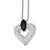 Elliot Skye Black & White CZ Open Heart Necklace
