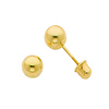 4mm 14K Yellow Gold Ball Stud Earrings