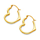 Heart-Shape Small Hoop Earrings - 14K Yellow Gold thumb 0