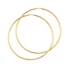 Polished Endless Extra Large Hoop Earrings - 14K Yellow Gold 1.5mm x 2.25 inch