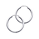 Polished Endless Medium Hoop Earrings - 14K White Gold 2mm x 1 inch thumb 0