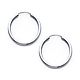 Polished Endless Petite Hoop Earrings - 14K White Gold 2mm x 0.6 inch thumb 0