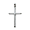 Large Rod Cross Pendant in 14K White Gold - Classic