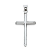 Medium Rod Cross Pendant in 14K White Gold - Classic