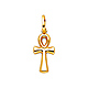 Petite Ankh Pendant in 14K Yellow Gold thumb 0