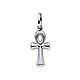 Petite Ankh Pendant in 14K White Gold thumb 0