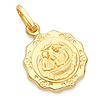 14K Yellow Gold Baptism Pendant