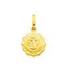 Small 14K Yellow Gold Baptism Pendant