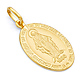 Oval 14K Yellow Gold Lady Of Guadalupe Pendant thumb 0