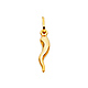 Petite Cornicello Italian Horn Pendant in 14K Yellow Gold thumb 0