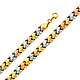 Diamond Cut Stampato 14K TriGold Bracelet thumb 0