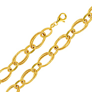 Light Fashion Link 14K Yellow Gold Bracelet