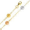 Fancy Designer Ball 14K TriGold  Bracelet