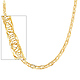14K Yellow Gold 8mm Flexible Round Wired Necklace thumb 0