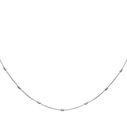 Designer Bead Women's Link 14K White Gold Necklace