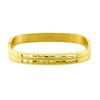 Contemporary Gold Plated CZ Bangle Bracelet