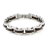 Tri-Tone Link Stainless Steel Bracelet