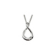 Diamond Sterling Silver Infinity Necklace - Women 18in thumb 0