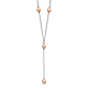Sterling Silver Cultured Pink Pearl Y-Necklace thumb 0