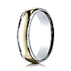 6mm 14K Two-Tone High Polished Comfort Fit Benchmark Wedding Ring thumb 0