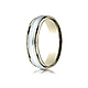 6mm 14K Two-Tone High Polish Milgrain Benchmark Wedding Band thumb 0