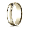 6mm 14K Yellow Gold High Polish Benchmark Wedding Band