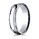 6mm 14K White Gold High Polish Benchmark Wedding Band thumb 0