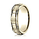 6mm 14K Yellow Gold Center Cut High Polish Benchmark Wedding Band thumb 0