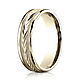 6mm 14K Yellow Gold Harvest of Love Benchmark Wedding Band thumb 0