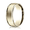 8mm 14K Yellow Gold Satin Finish Benchmark Wedding Ring
