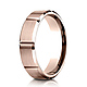 6mm Satin Brick Style Wedding Band by Benchmark Rings in 14K Rose Gold thumb 0