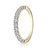 2.5mm 14K Yellow Gold High Polish 12 Stone Benchmark Diamond Wedding Band .48 ctw