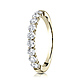 3mm 14K Yellow Gold 9 Stone Benchmark Diamond Wedding Band .72ctw thumb 0