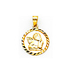 Small 14K Yellow Gold Cherub Angel Charm thumb 0