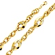 Women's Mesh Oval Solid 14K Yellow Gold Link Bracelet 10mm thumb 0