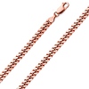 5mm 14K Rose Gold Men's Miami Cuban Link Chain Bracelet