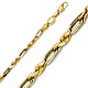 3.5mm 14K Yellow Gold Men's Diamond Cut Milano Rope Chain-Necklace 20-26in thumb 0