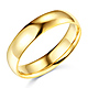 5mm Classic Light Dome Wedding Band - 14K Yellow Gold thumb 0